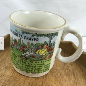 Gardener's Prayer Prince William Ware England Gold Trim Coffee Mug